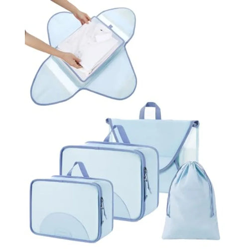 Compression packing cubes set of 4 for travel